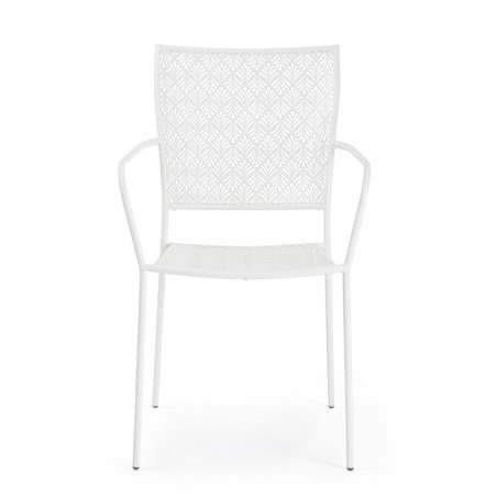 Bizzotto Krzesło Ogrodowe Lizette Białe