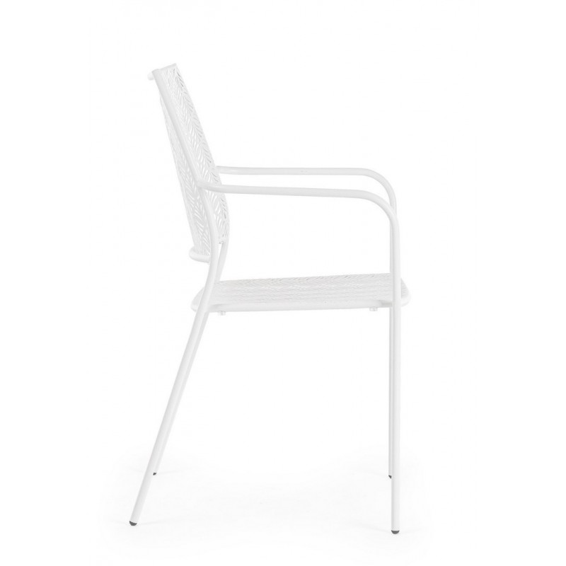 Bizzotto Krzesło Ogrodowe Lizette Białe