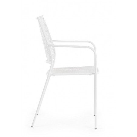 Bizzotto Krzesło Ogrodowe Lizette Białe