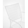 Bizzotto Krzesło Ogrodowe Lizette Białe