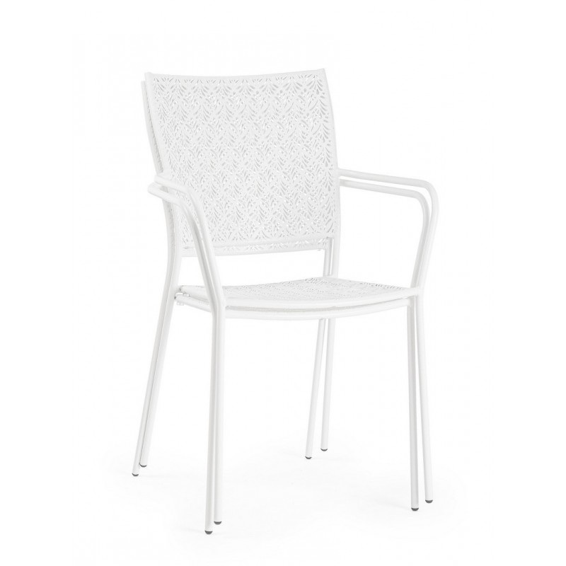 Bizzotto Krzesło Ogrodowe Lizette Białe