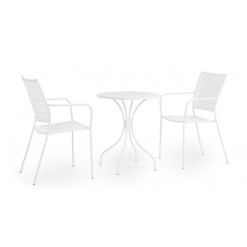 Bizzotto Krzesło Ogrodowe Lizette Białe