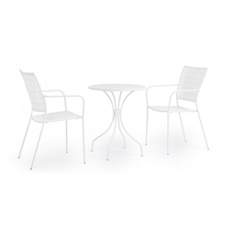 Bizzotto Krzesło Ogrodowe Lizette Białe