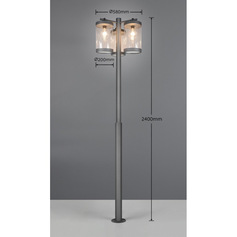 Trio Lampa Zewnętrzna Stojąca Sambesi 404160342 Antracyt