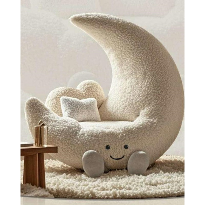 Fotel Dziecięcy Moon Biały