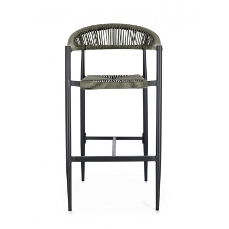 Bizzotto Krzesło Barowe Ogrodowe Jandia   Szare / Zielone