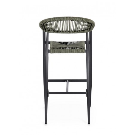 Bizzotto Krzesło Barowe Ogrodowe Jandia   Szare / Zielone