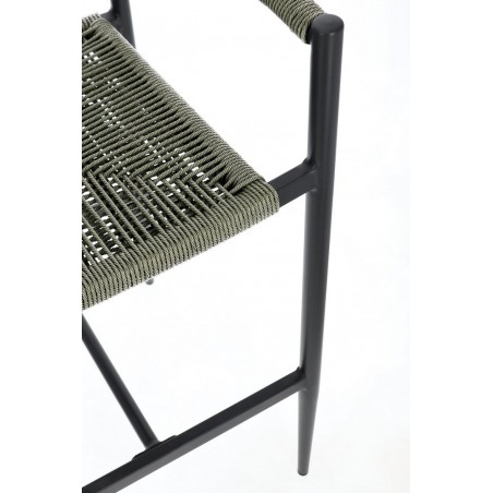 Bizzotto Krzesło Barowe Ogrodowe Jandia   Szare / Zielone