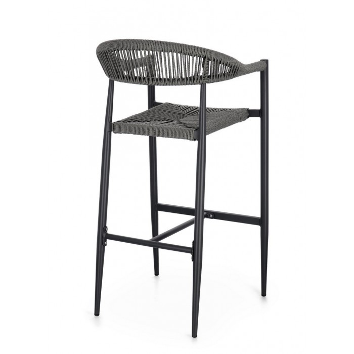 Bizzotto Krzesło Barowe Ogrodowe Jandia   Szare