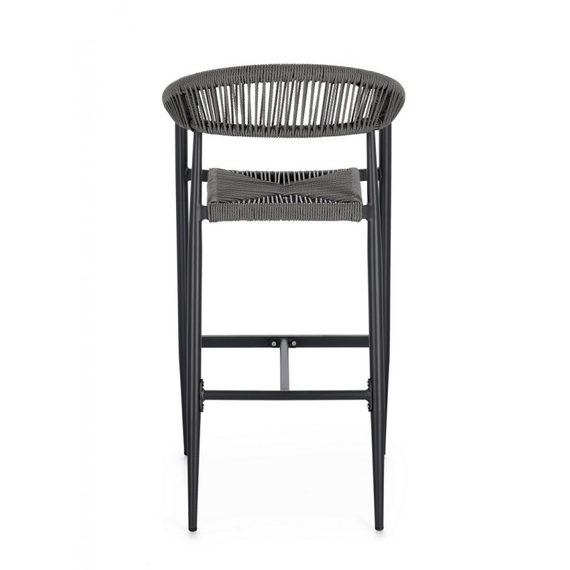 Bizzotto Krzesło Barowe Ogrodowe Jandia   Szare