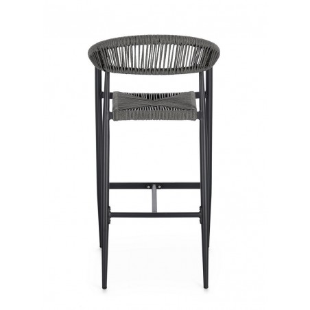 Bizzotto Krzesło Barowe Ogrodowe Jandia   Szare