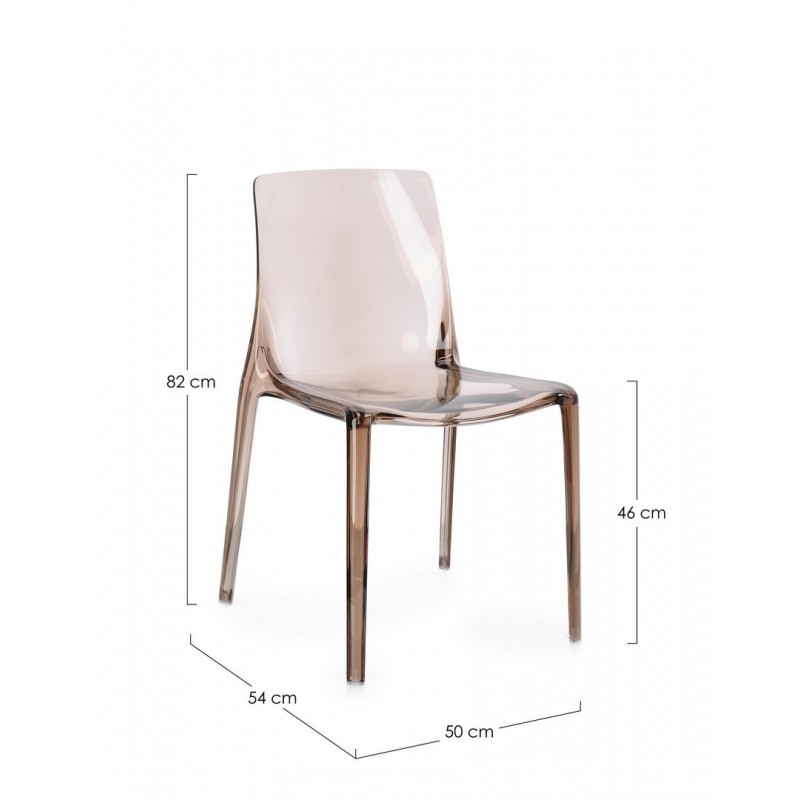 Bizzotto Krzesło Ogrodowe Adele Brązowe