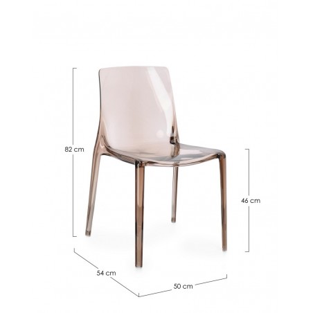 Bizzotto Krzesło Ogrodowe Adele Brązowe