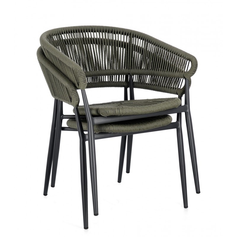 Bizzotto Krzesło Ogrodowe Algaida         Zielone