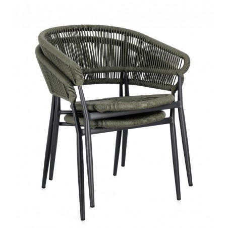 Bizzotto Krzesło Ogrodowe Algaida         Zielone