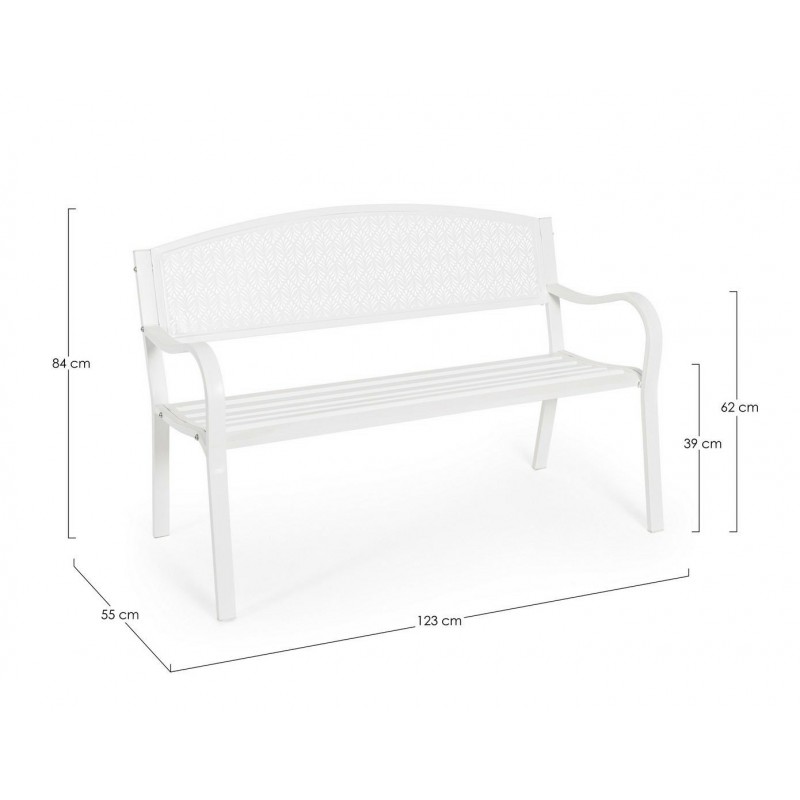 Bizzotto Ławka Ogrodowa Lizette Biała