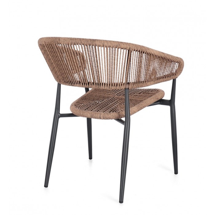 Bizzotto Krzesło Ogrodowe Algaida         Brązowe