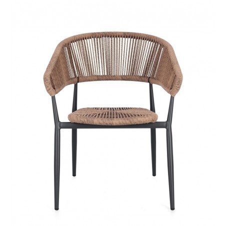 Bizzotto Krzesło Ogrodowe Algaida         Brązowe