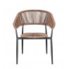 Bizzotto Krzesło Ogrodowe Algaida         Brązowe