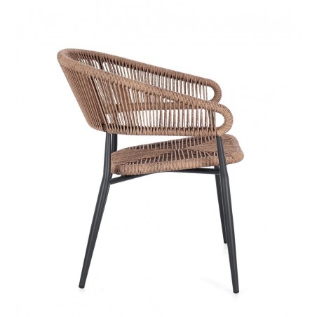 Bizzotto Krzesło Ogrodowe Algaida         Brązowe
