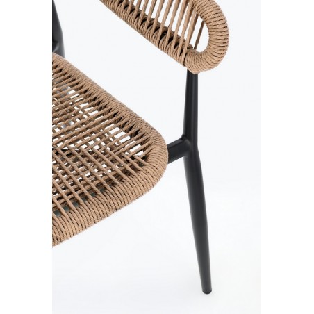 Bizzotto Krzesło Ogrodowe Algaida         Brązowe