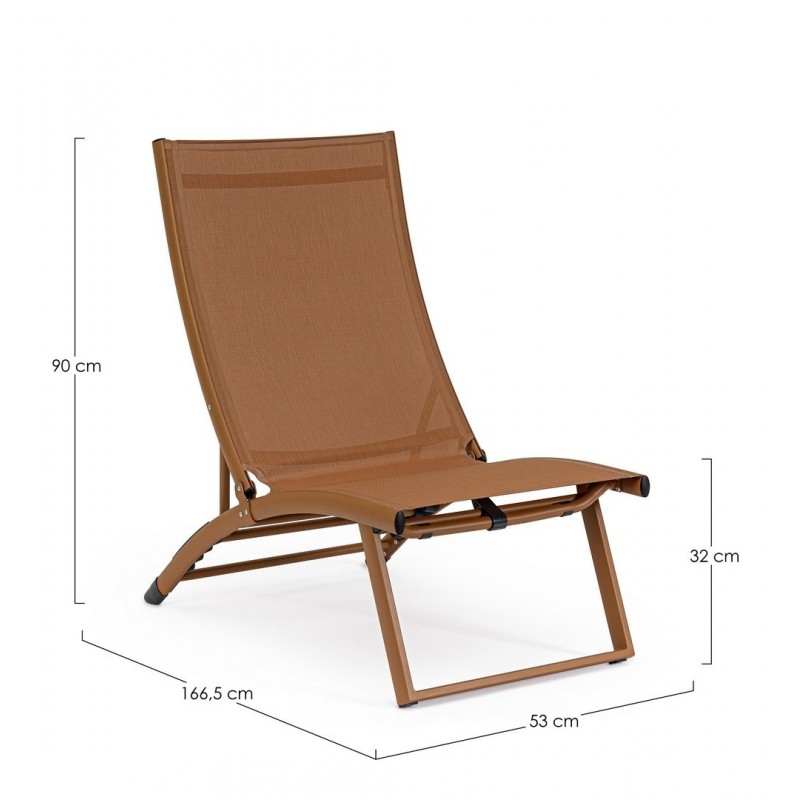 Bizzotto Leżak Ogrodowy Taylor Brązowy