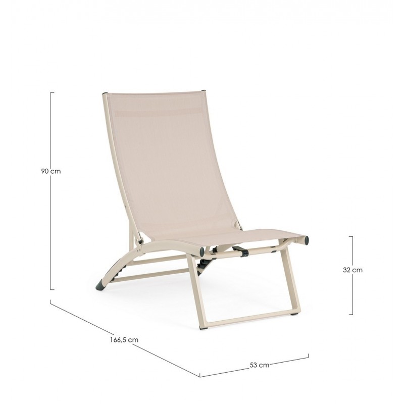 Bizzotto Leżak Ogrodowy Taylor Beżowy