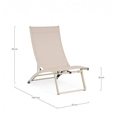 Bizzotto Leżak Ogrodowy Taylor Beżowy