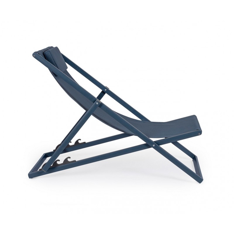 Bizzotto Leżak Ogrodowy Składany Taylor   Niebieski