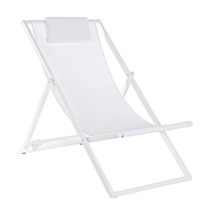 Bizzotto Leżak Ogrodowy Składany Taylor   Biały