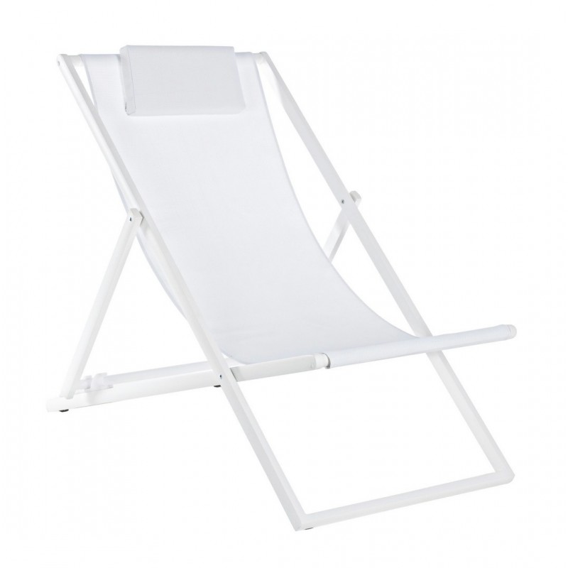 Bizzotto Leżak Ogrodowy Składany Taylor   Biały