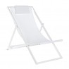 Bizzotto Leżak Ogrodowy Składany Taylor   Biały