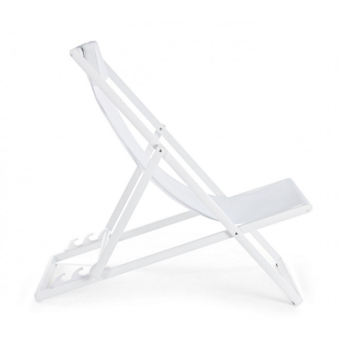 Bizzotto Leżak Ogrodowy Składany Taylor   Biały