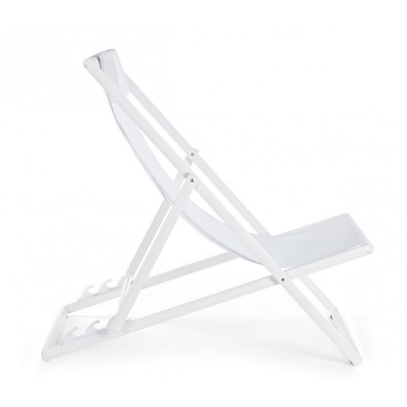 Bizzotto Leżak Ogrodowy Składany Taylor   Biały