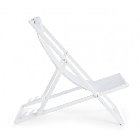Bizzotto Leżak Ogrodowy Składany Taylor   Biały