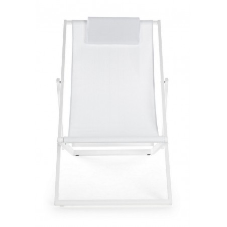 Bizzotto Leżak Ogrodowy Składany Taylor   Biały
