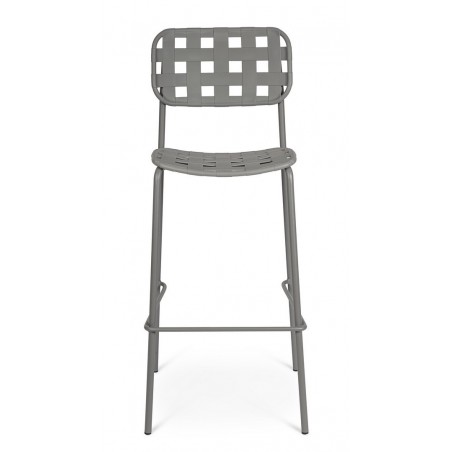 Bizzotto Krzesło Barowe Ogrodowe Clover   Szare