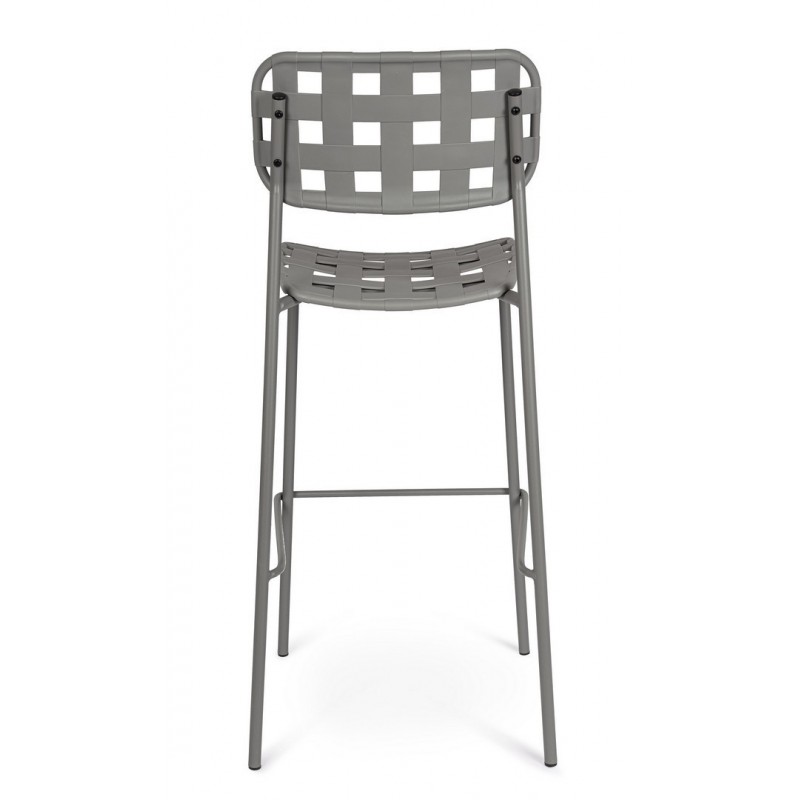 Bizzotto Krzesło Barowe Ogrodowe Clover   Szare