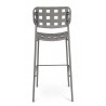 Bizzotto Krzesło Barowe Ogrodowe Clover   Szare