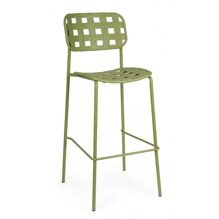 Bizzotto Krzesło Barowe Ogrodowe Clover   Zielone