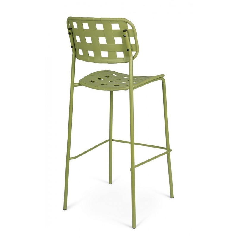 Bizzotto Krzesło Barowe Ogrodowe Clover   Zielone