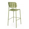 Bizzotto Krzesło Barowe Ogrodowe Clover Zielone