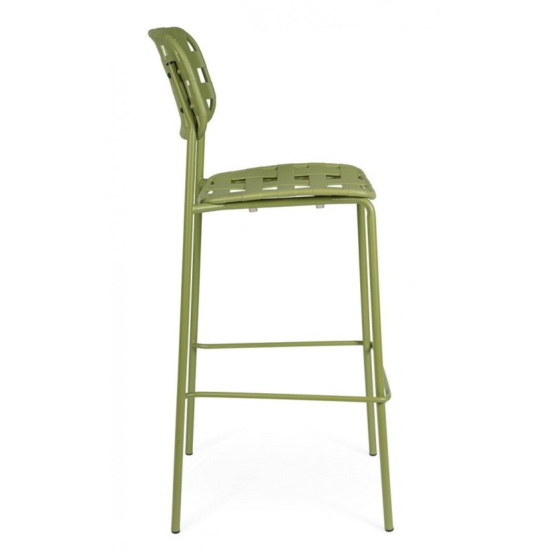 Bizzotto Krzesło Barowe Ogrodowe Clover   Zielone