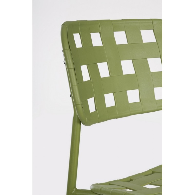 Bizzotto Krzesło Barowe Ogrodowe Clover   Zielone