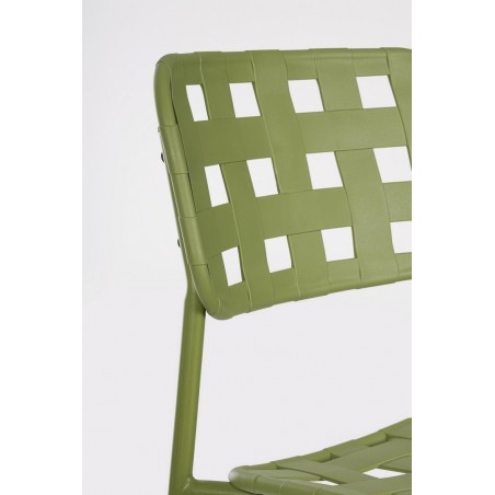 Bizzotto Krzesło Barowe Ogrodowe Clover   Zielone