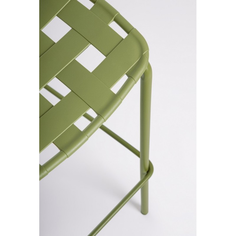 Bizzotto Krzesło Barowe Ogrodowe Clover   Zielone