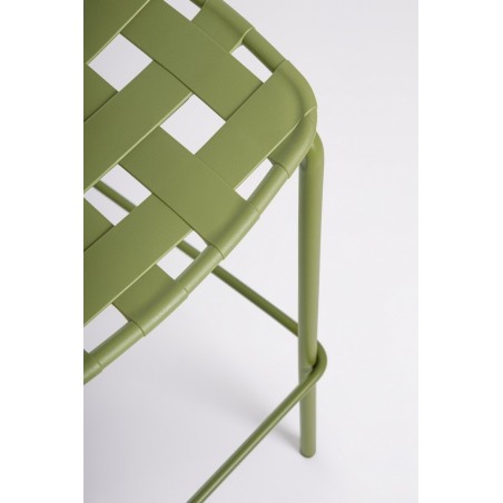 Bizzotto Krzesło Barowe Ogrodowe Clover   Zielone