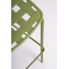 Bizzotto Krzesło Barowe Ogrodowe Clover Zielone