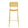 Bizzotto Krzesło Barowe Ogrodowe Clover Żółte