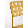 Bizzotto Krzesło Barowe Ogrodowe Clover Żółte